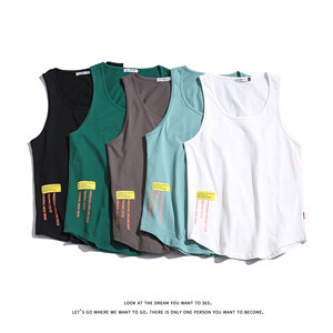 简约运动风宽松型背心男套头圆领纯棉无袖纯色背心B770-特价P18，男装背心/马甲，电商A007-1