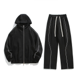 加绒加厚运动服套装W4683JR（加绒）特P60/K8666JR（加绒）特P45，男装休闲套装，电商A007-1
