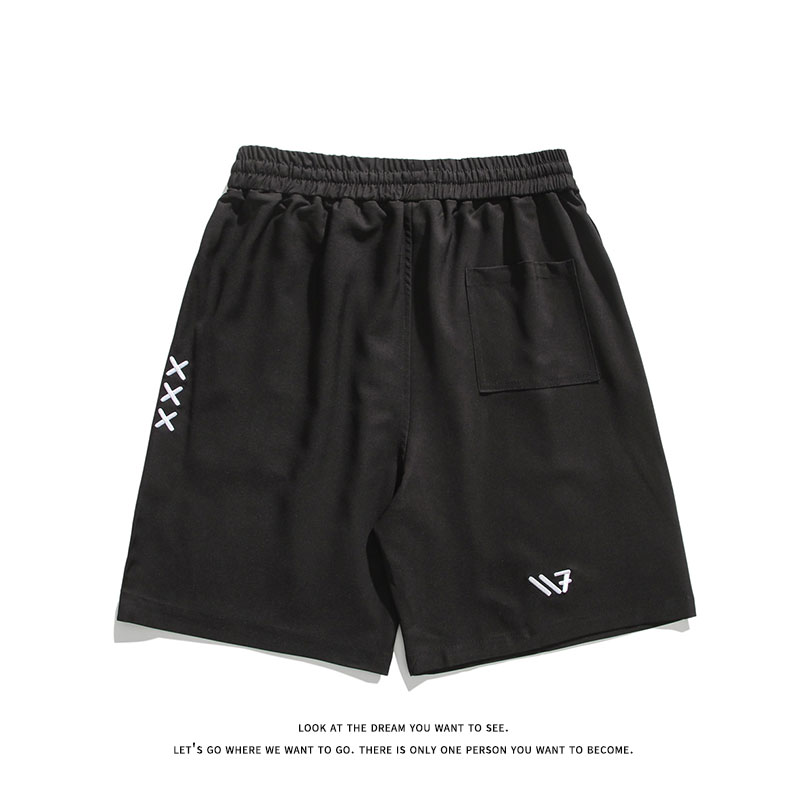 夏季新款刺绣图案五分裤休闲短裤沙滩裤K8400-P27【特价】,男装牛仔裤,电商A007-1