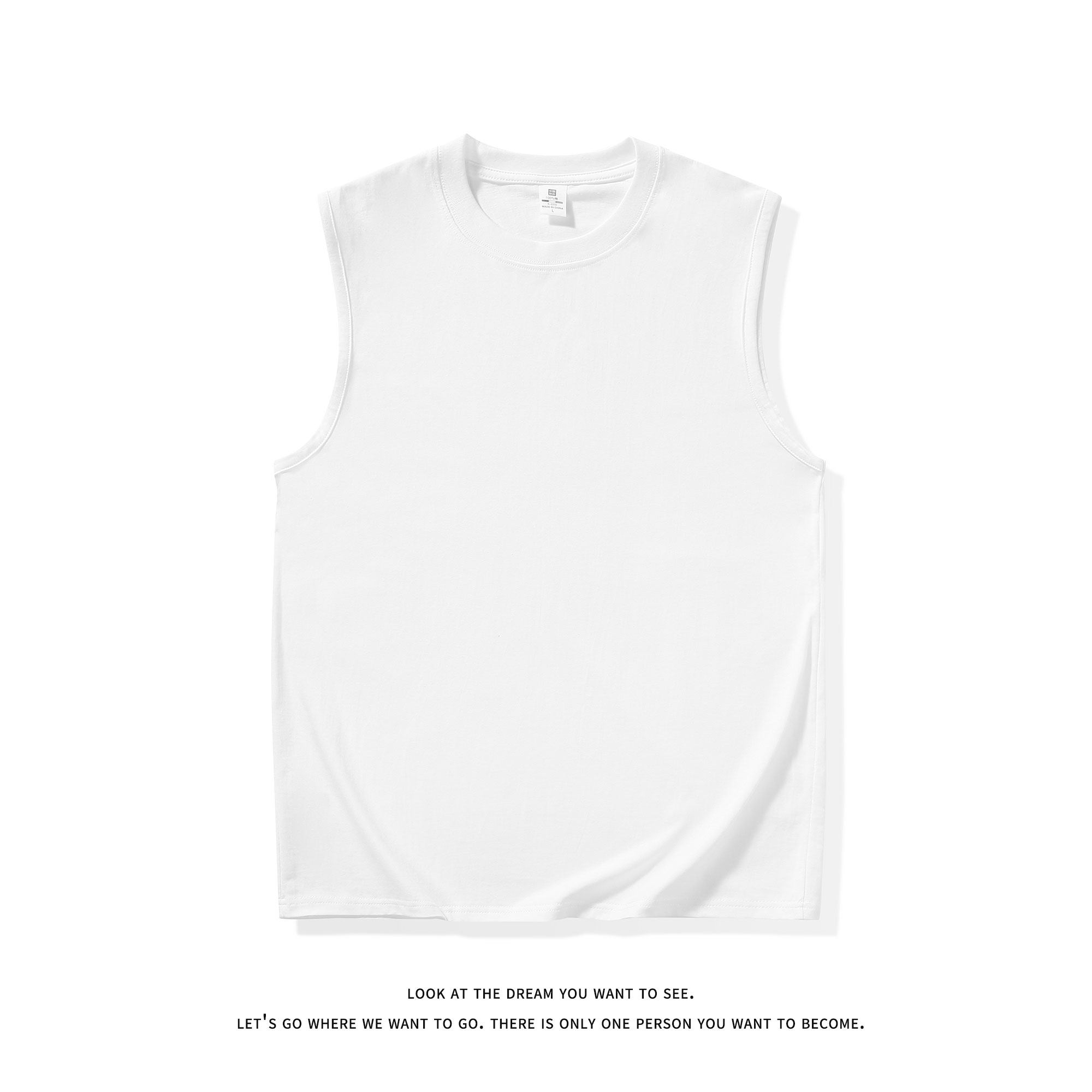 简约风街头圆领无袖T恤男女宽松型舒适百搭运动背心B3918-特价P16，男装背心/马甲，电商A007-1