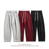 弯刀卫裤休闲裤男潮流大码宽松抽绳运动裤K8566-P35【特价】，男装休闲裤，电商A007-1