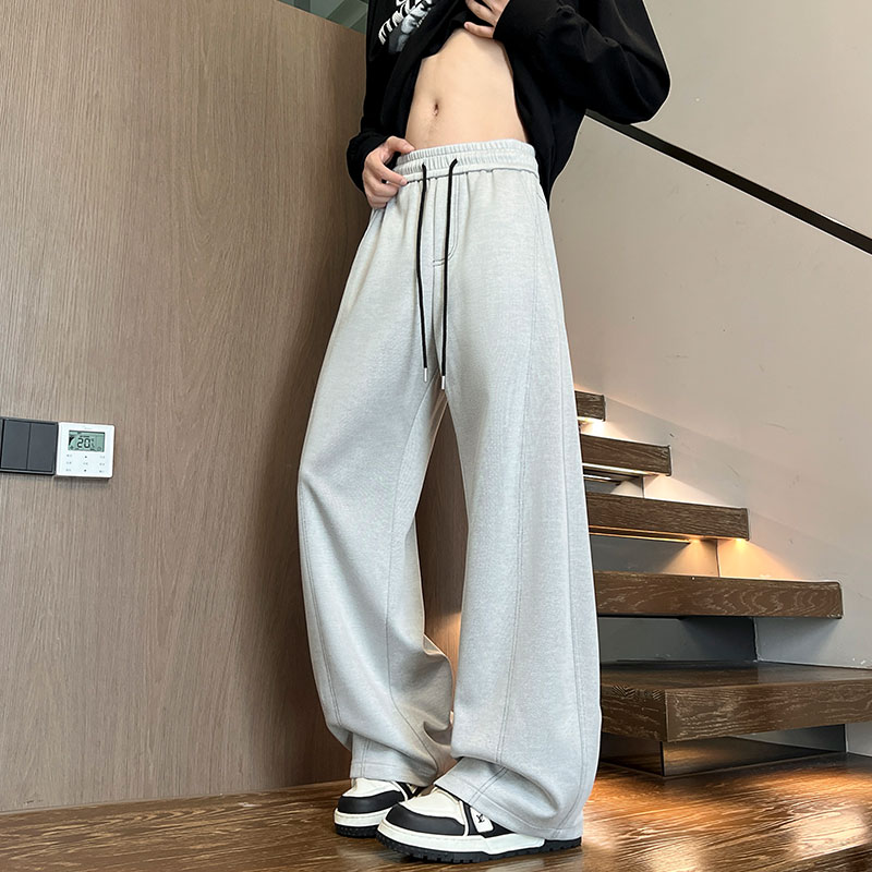 秋季新款设计感休闲裤男女宽松休闲百搭高级感长裤K8681-特价P44,男装休闲裤,电商A007-1