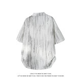 美式风短袖时尚潮流男女宽松型简约肌理感翻领上衣T3703-特价P27，男装T恤，电商A007-1