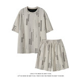 美式休闲套装短袖短裤宽松运动两件套男女T3713特P32/DK8701特P29，男装牛仔裤，电商A007-1