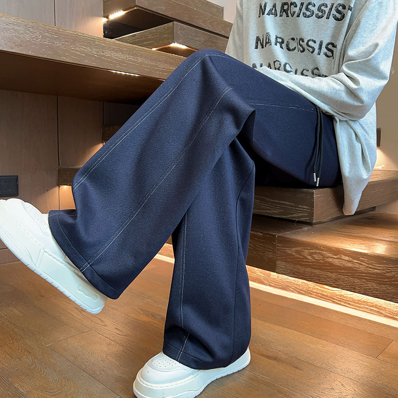 秋季新款设计感休闲裤男女宽松休闲百搭高级感长裤K8681-特价P44,男装休闲裤,电商A007-1