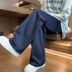 秋季新款设计感休闲裤男女宽松休闲百搭高级感长裤K8681-特价P44图片
