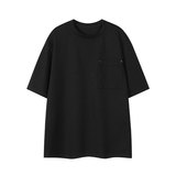 肌理感简约短袖T恤男夏季凉感口袋半袖宽松圆领上衣T3698-特价P22，男装T恤，电商A007-1