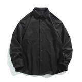 纯色重磅长袖衬衫男大码衬衣上衣外套C2209-P32【特价】，男装衬衫，电商A007-1