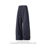 垂感抽绳直筒休闲阔腿裤高腰阔腿显瘦宽松长裤男女K8695-特价P39，男装休闲裤，电商A007-1