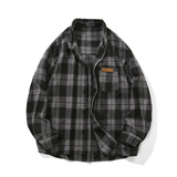 春季新品复古格子长袖衬衫大码休闲潮流外套C2168-P32【特价】，男装衬衫，电商A007-1