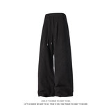 垂感抽绳直筒休闲阔腿裤高腰阔腿显瘦宽松长裤男女K8695-特价P39，男装休闲裤，电商A007-1