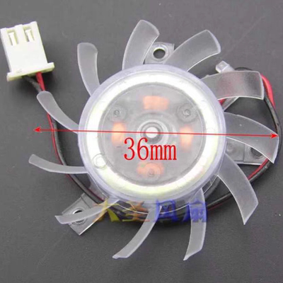 3线散热风扇 T124010DL 12V 0.1A 直径36mm 孔距30mm×30mm×23mm