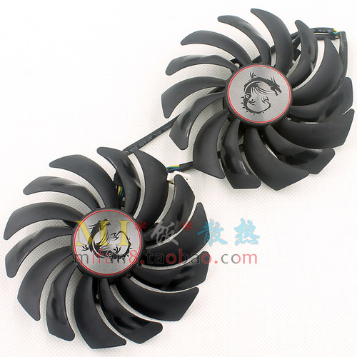 微星GTX1080Ti/1080/1070/1060 RX470/480/570/580GAMING显卡风扇