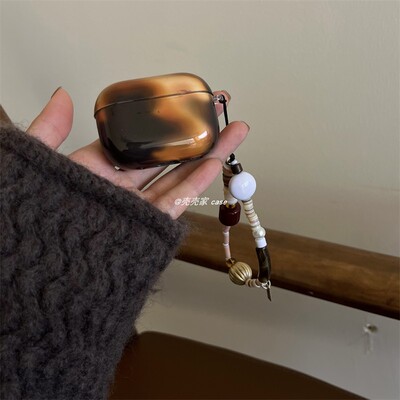 小众高级晕染琥珀airpods耳机套