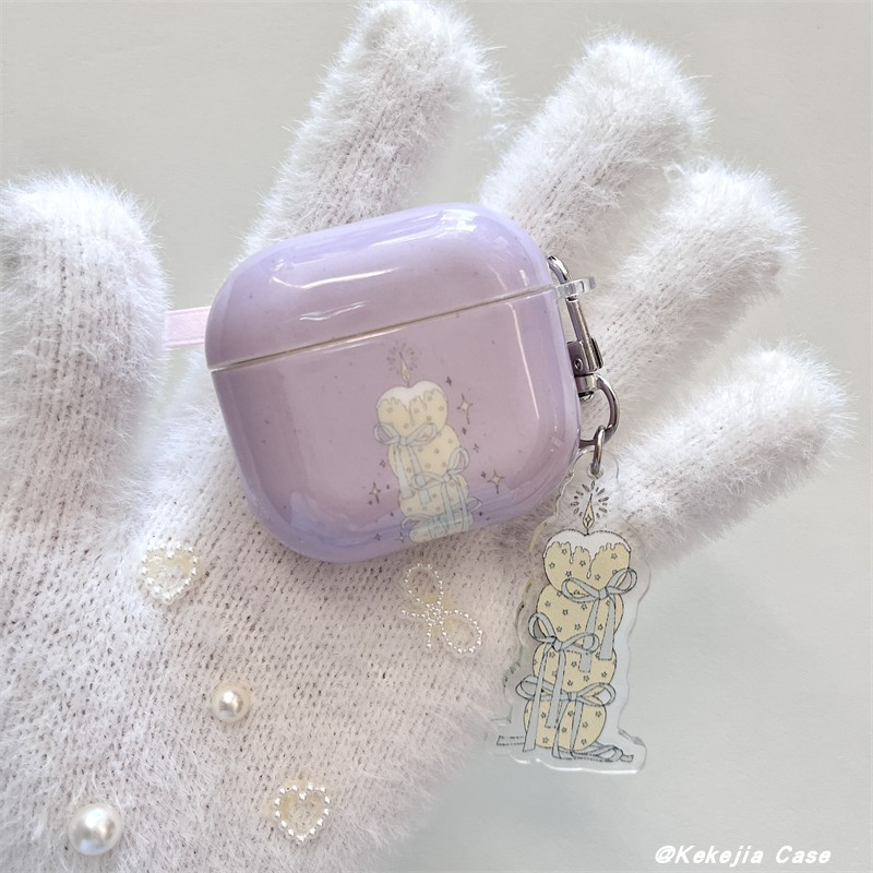 适用苹果系列小众可爱耳机套