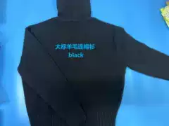Big Label Wool Hoodie