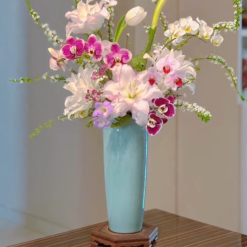 陶瓷投入瓶工具水培花瓶器皿插花