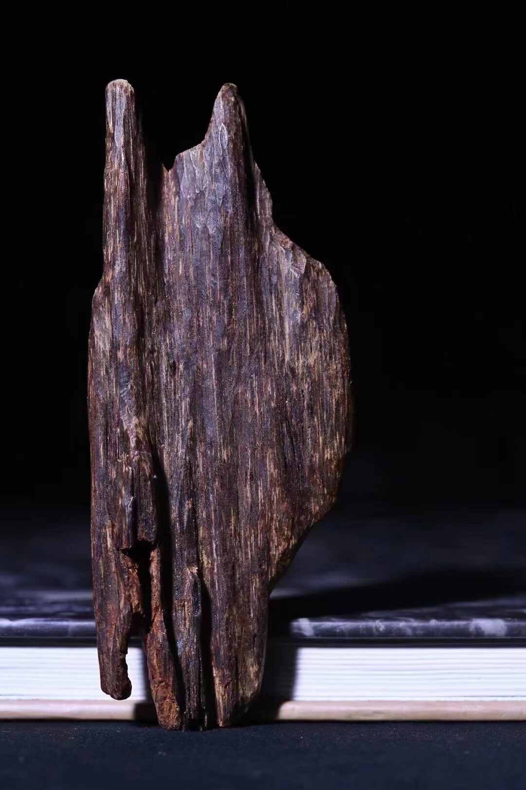 越南芽庄沉水沉香奇楠级 长11cm宽4.6cm 厚1.3cm 百年野生24.18克