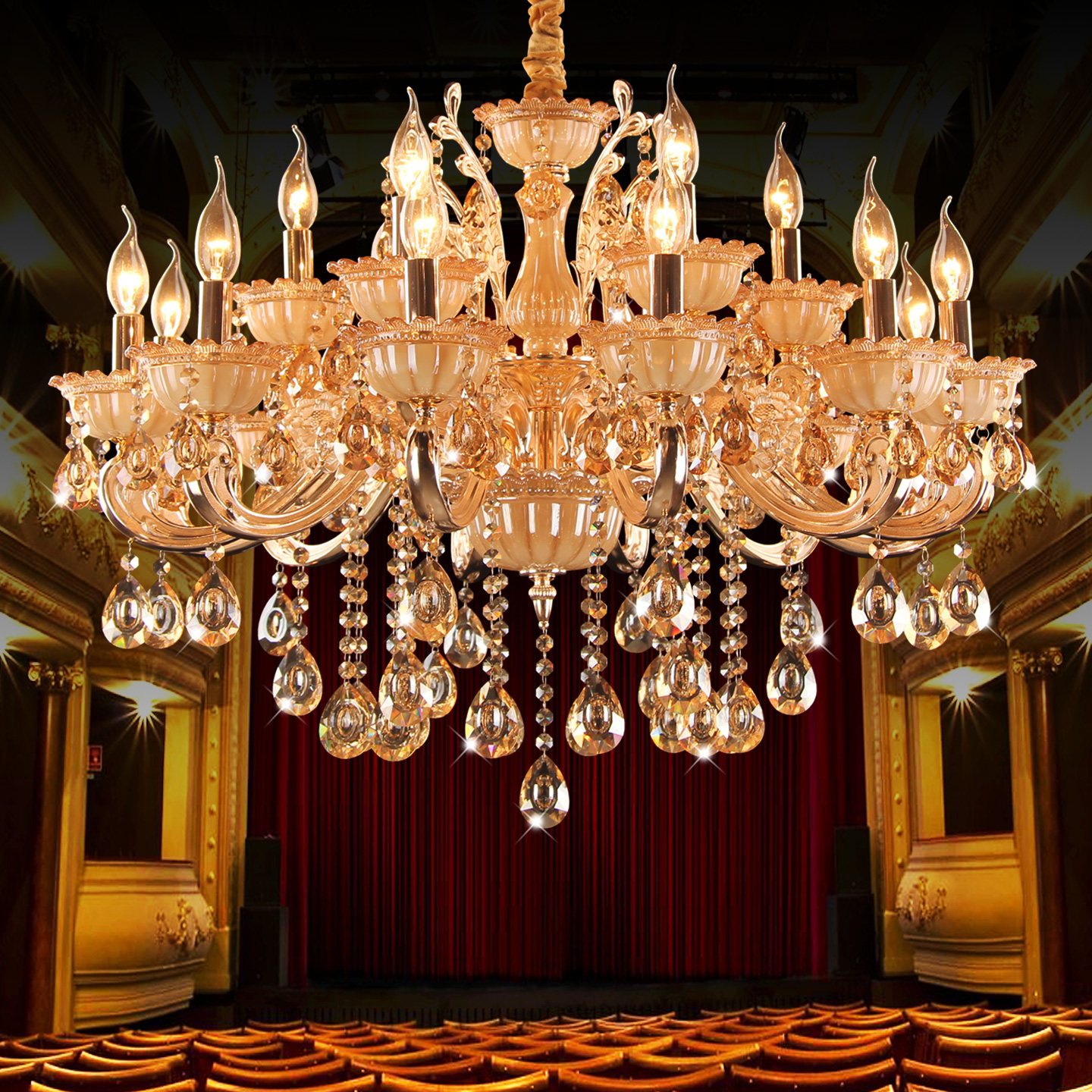 奥灯欧式锌合金花枝水晶吊灯别墅酒店客厅卧室灯饰15头蜡烛打X001,家装灯饰光源,客厅吊灯,淘宝优惠券,粉丝福利购,淘宝优惠卷