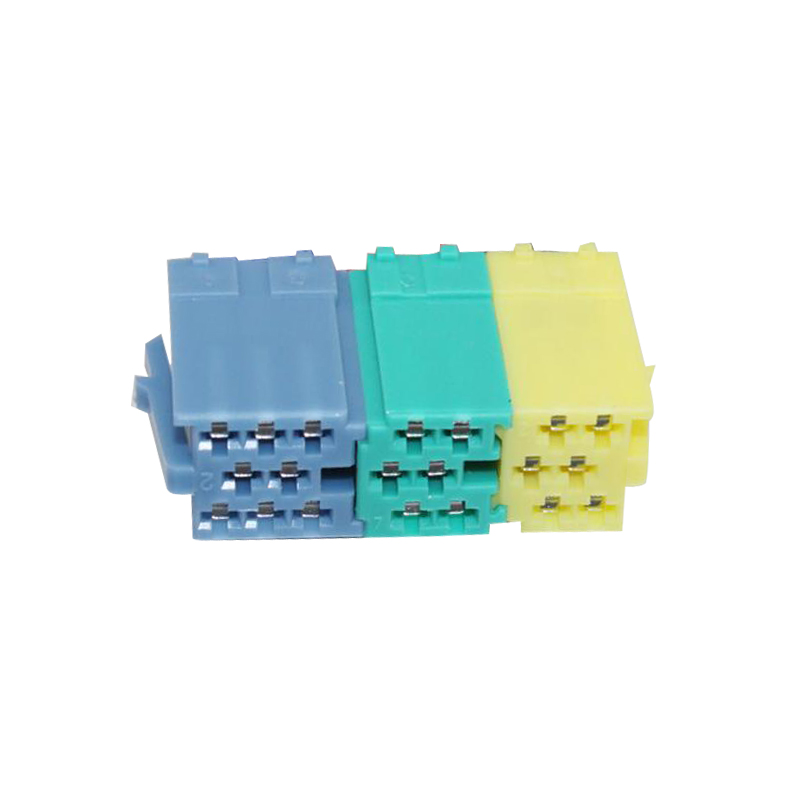 大众MINI ISO 公头塑料件黄绿蓝三个插头带20个针