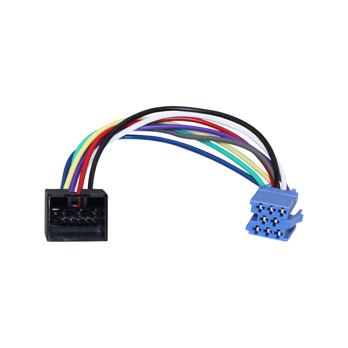 蓝宝8PIN头子对大众12PIN母头延长线转接线