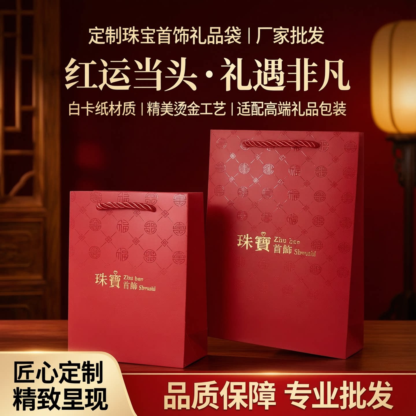 定制珠宝首饰纸袋礼品袋图片