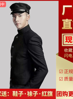民国学生装五四青年装中国风男装中山装男班服舞台大合唱表演服装