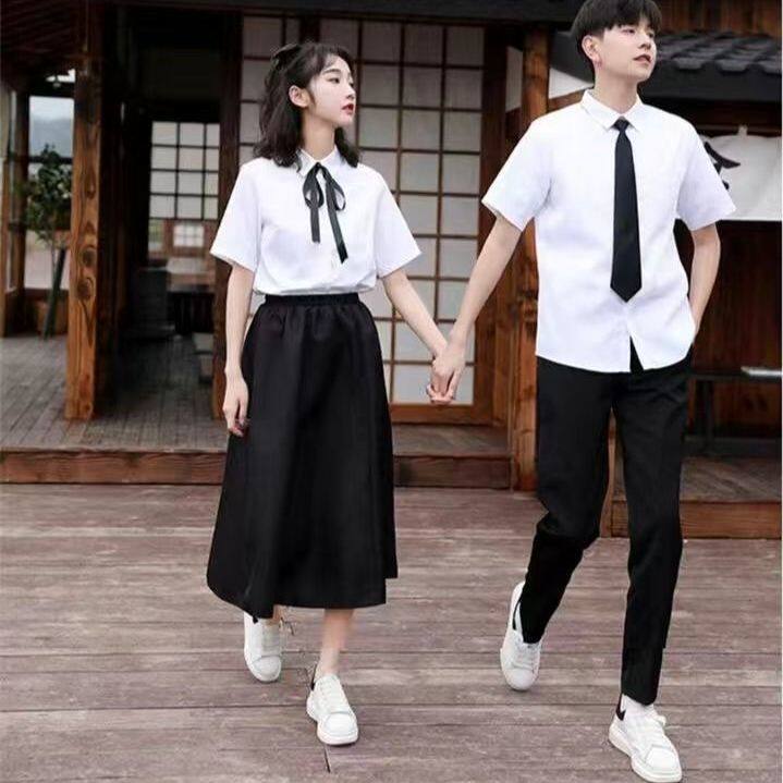 毕业季学院风校服套装中学生大合唱演出诗歌朗诵服装制服拍照班服