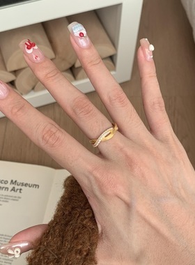 S925纯银轻奢中古风磨砂镶钻拉丝