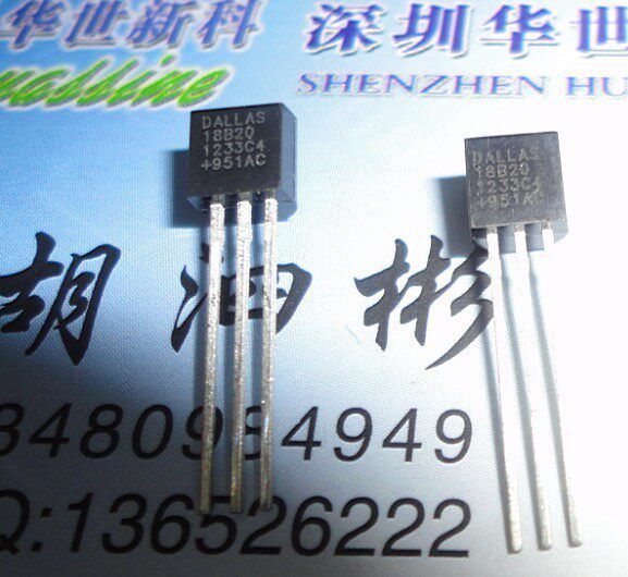 18b20  DS18B20 TO92 温度传感器 全新进口原装2012年