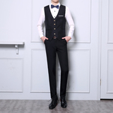团源服饰休闲金色四扣马甲西裤两件套工作服KYV酷仔靓妹礼服经理，男装西裤，星座1607