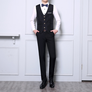 团源服饰休闲金色四扣马甲西裤两件套工作服KYV酷仔靓妹礼服经理图片