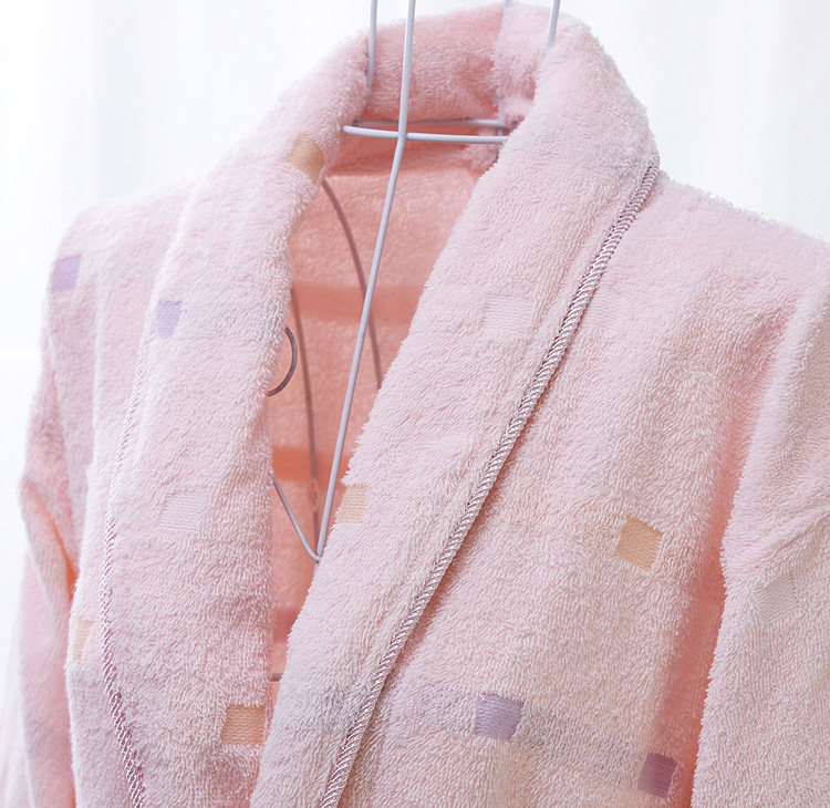 Peignoir jeunesse Coton jacquard éponge peignoir - Ref 595943 Image 4