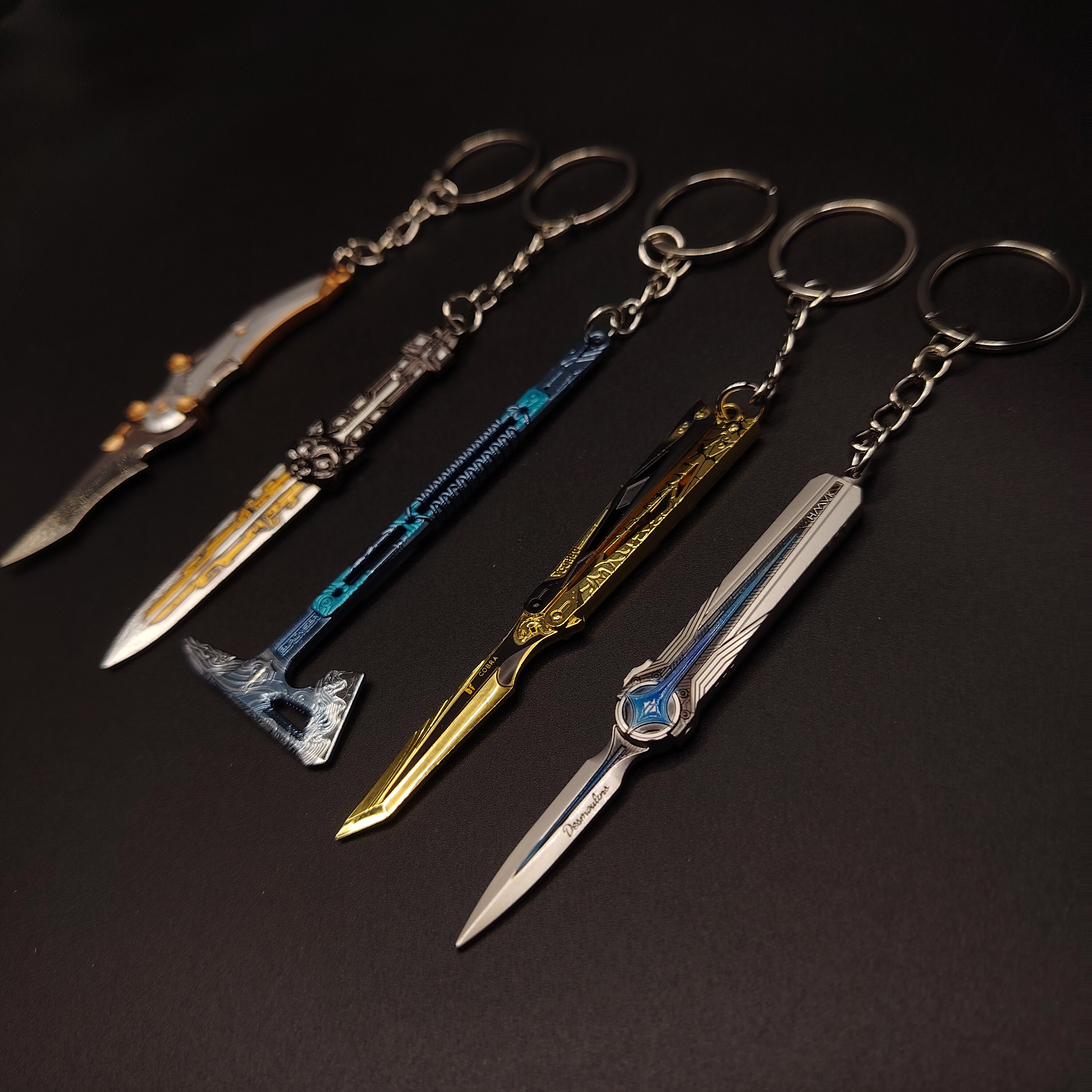 【包邮】三角洲近战武器9厘米钥匙扣挂件(全金属)背包个性装扮