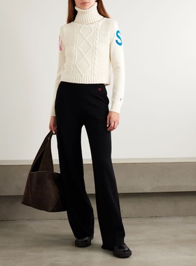 Perfect Moment 2025女士新款高领修身羊绒高领衫针织衫背心白色