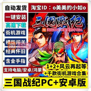三国战纪1+2+风云再起群雄争霸西游释厄传安卓平板街机PC电脑游戏