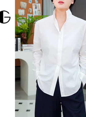 26春季新款法式宽松百搭免烫长袖衬衫女式上衣IG81600