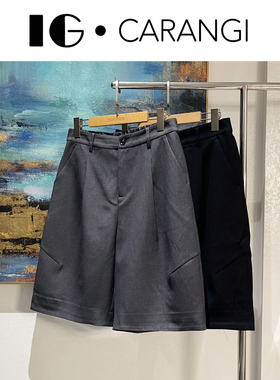 CARANGI品牌-【轻松搭】2025秋季明线五分裤直筒女士休闲裤IG6079