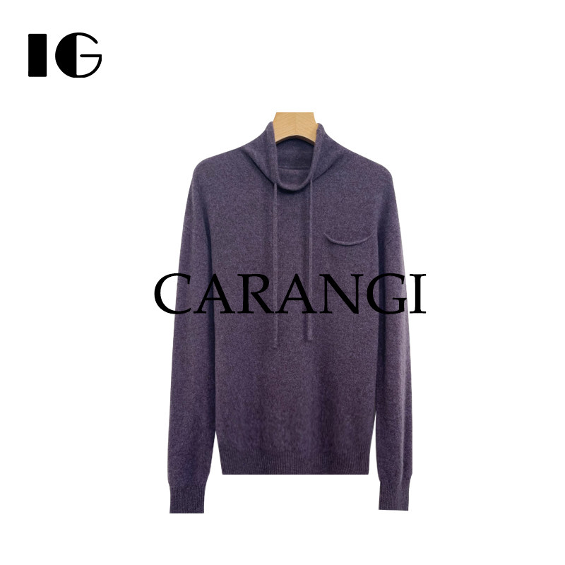 CARANGI品牌-半高领长袖针织衫女2025秋冬高级感小众上衣IG820