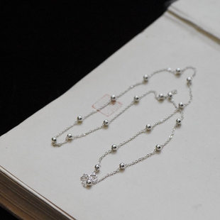 妖家 | s925纯银 包珠白银款锁骨链 纯银项链 AY16