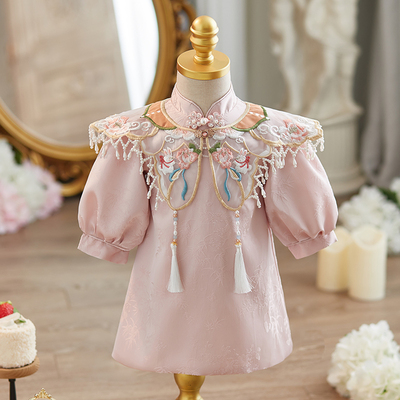 女宝宝周岁礼服女童旗袍唐装国风