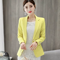 Thời trang nữ chuyên nghiệp 2019 mùa thu mới lưới màu đỏ nhỏ phù hợp với áo khoác mỏng của Hàn Quốc - Business Suit đồ vest nữ