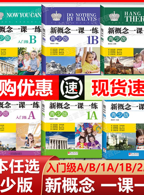 【智慧版】新概念英语 一课一练青少版入门级A/B/1A/1B/2A/2B英语同步练习册新概念英语教材配套练习题1a1b2a2b辅导同步练习册