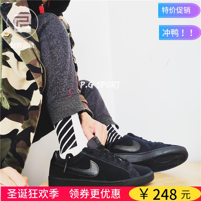ÄÍ¿ËNIKE COURT SUEDE ÄÐÅ®¾µäºÚ°×ЬÇﶬÐÝÏаåЬ653485 833535