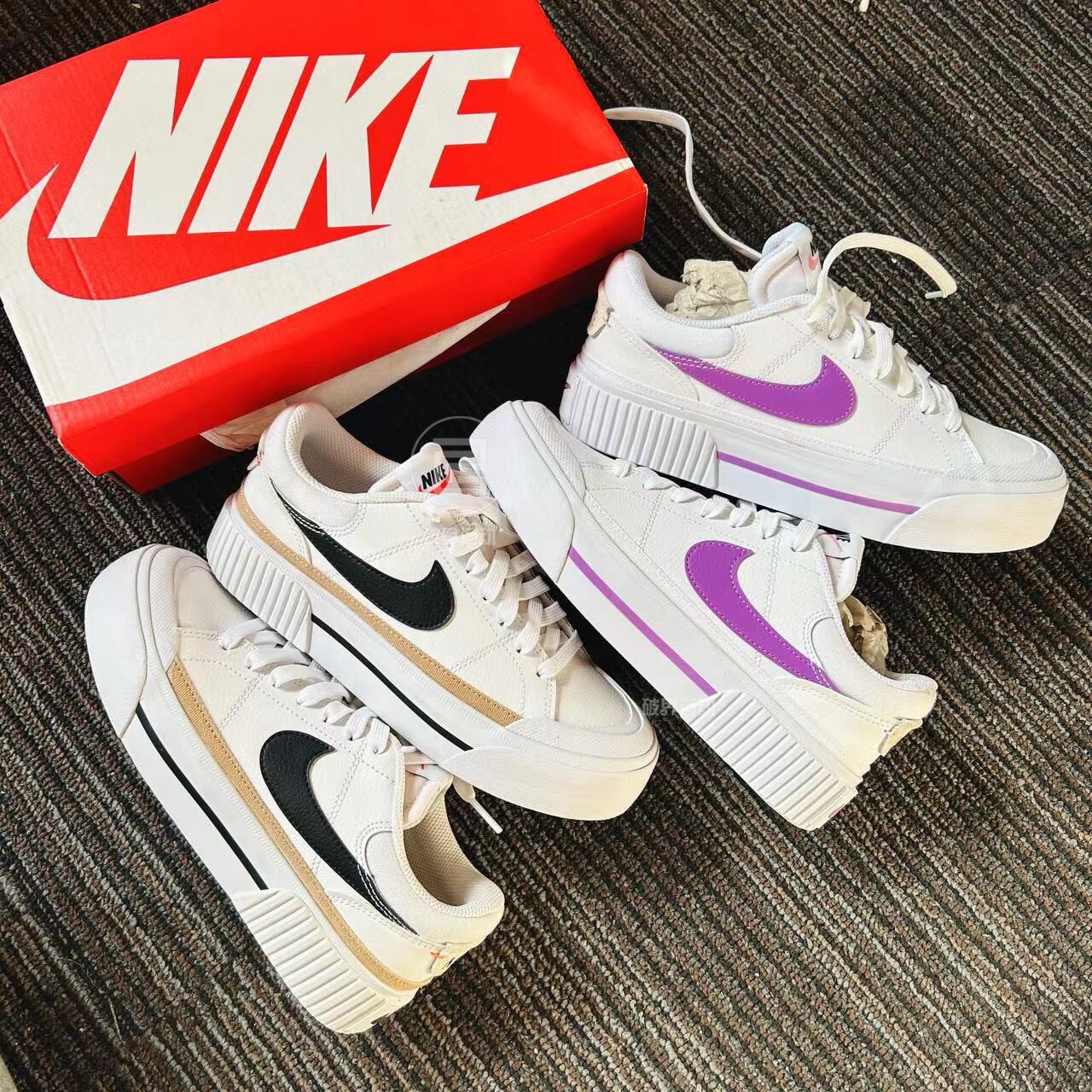 耐克Nike Court Legacy Lift 厚底休闲女子鞋小白板鞋 DM7590-100