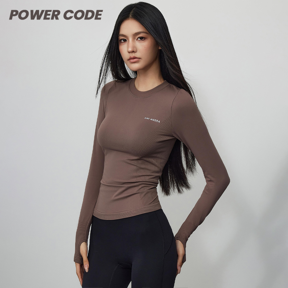 运动上衣秋紧身瑜伽服长袖