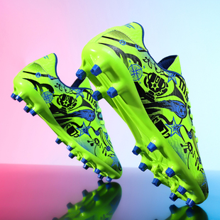 正品C罗刺客16儿童足球鞋中小学生男童旋转扣比赛训练专用碎钉鞋