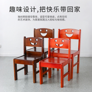 全实木儿童靠背椅子幼儿园家用客厅小椅子凳子结实耐用儿童凳板凳
