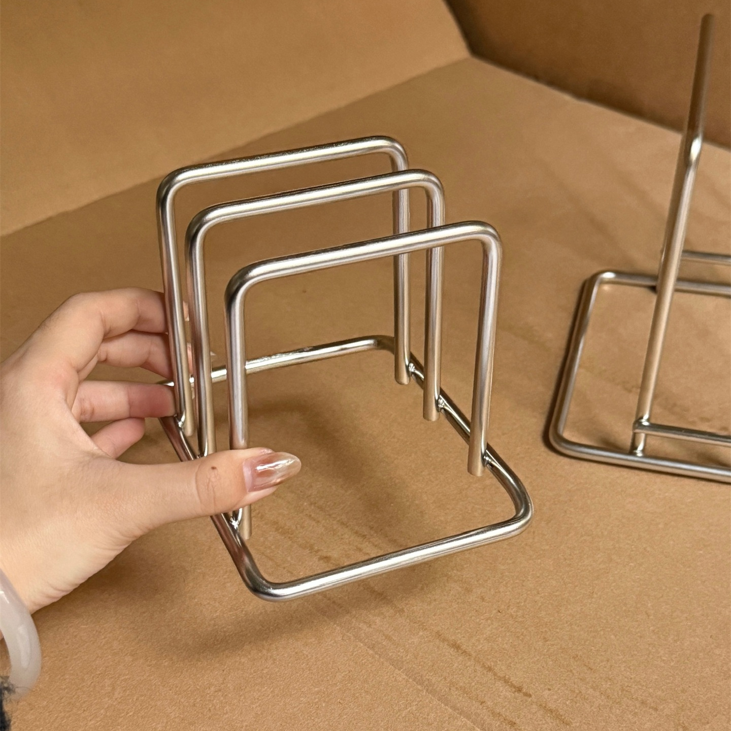 304不锈钢免安装砧板锅盖架