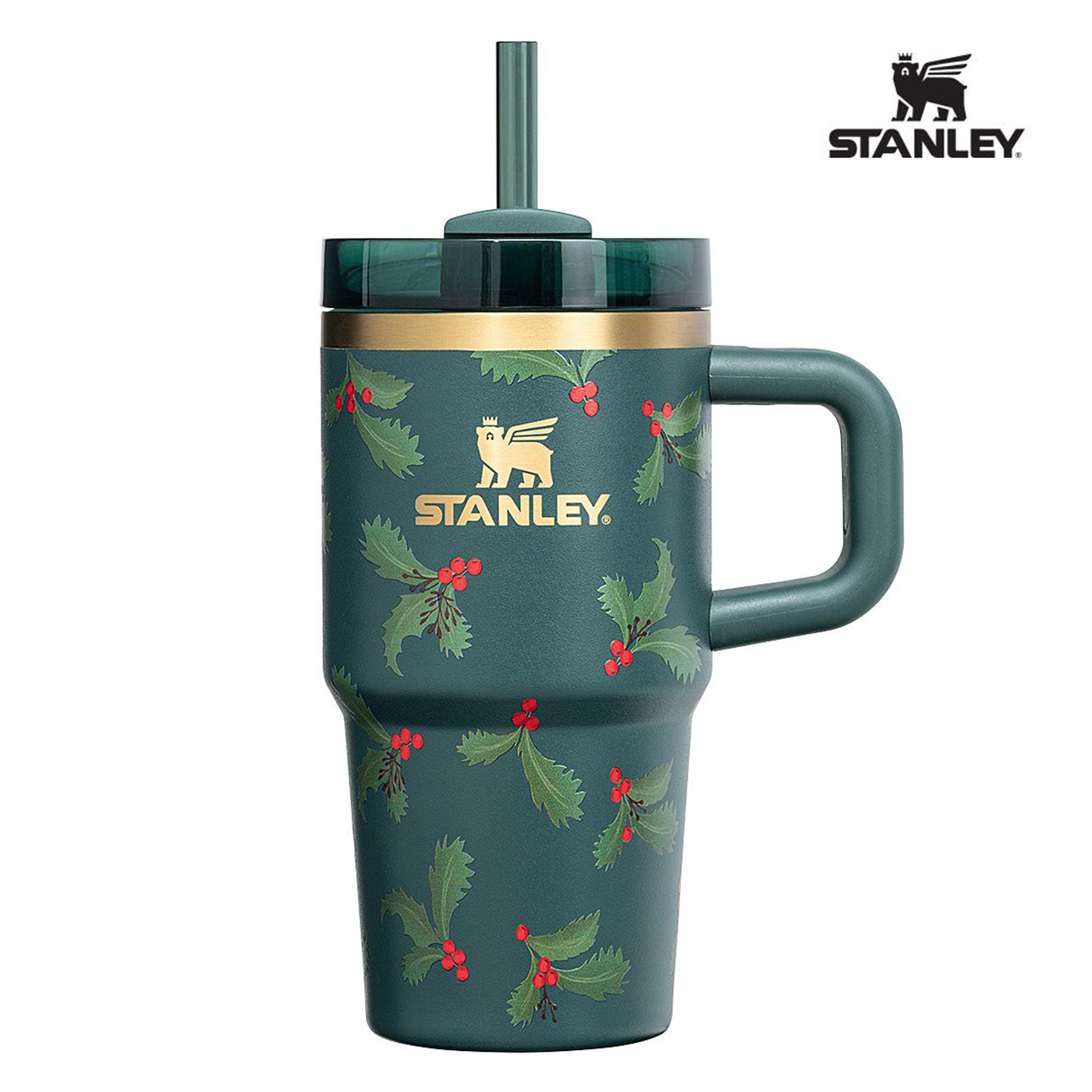 韩国代购史丹利Stanley圣诞新款限定吸管杯保冷不锈钢冰霸杯887ml